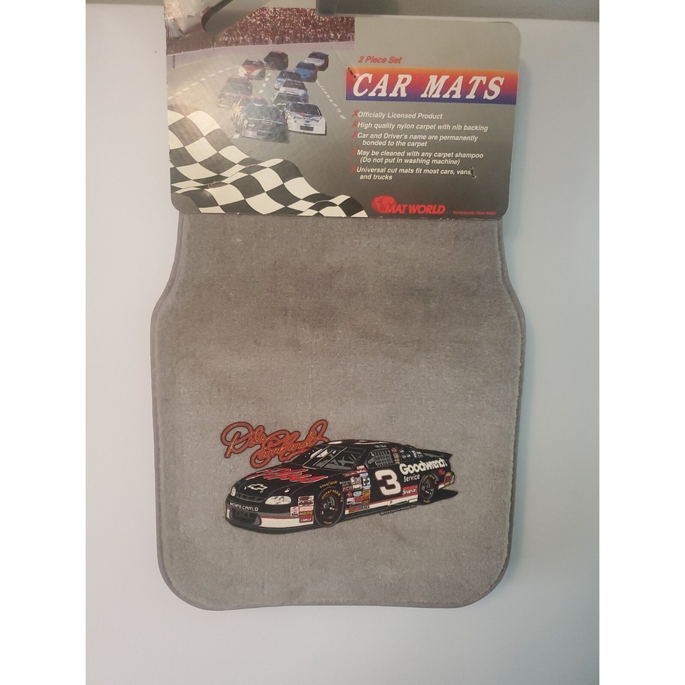 RARE Vintage Dale Earnhardt Sr #3 Car Floor Mats Made In USA 1997 Mat World